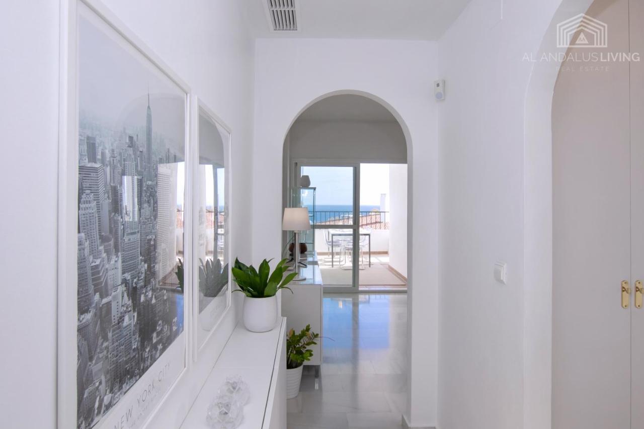 Scandinavian Style Apartment With Amazing Sea Views And South West Facing Sunny Terrace In Miraflores Walking Distance To The Beach! มาลากา ภายนอก รูปภาพ
